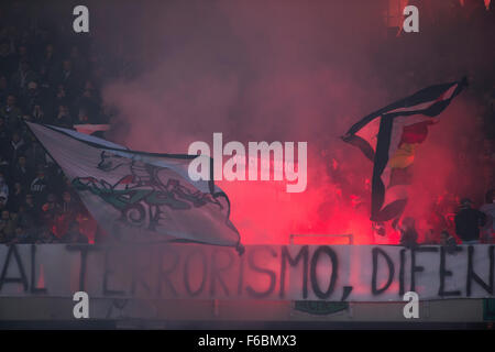 Cesena, Italy. 15th Nov, 2015. Fans Football/Soccer : Italian 'Serie B' match between AC Cesena 0-2 FC Bari at Stadio Dino Manuzzi in Cesena, Italy . © Maurizio Borsari/AFLO/Alamy Live News Stock Photo