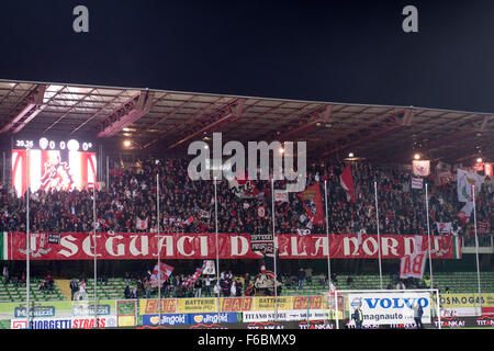 Cesena, Italy. 15th Nov, 2015. Bari fans Football/Soccer : Italian 'Serie B' match between AC Cesena 0-2 FC Bari at Stadio Dino Manuzzi in Cesena, Italy . © Maurizio Borsari/AFLO/Alamy Live News Stock Photo