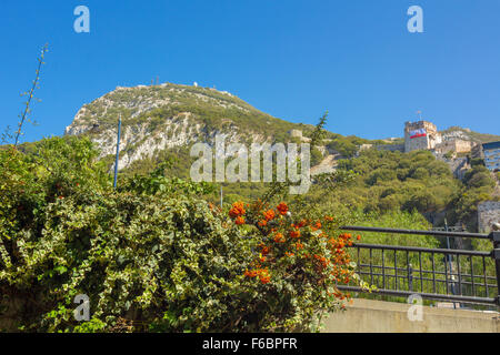 famous Rock of Gibraltar, Spain Stock Photo