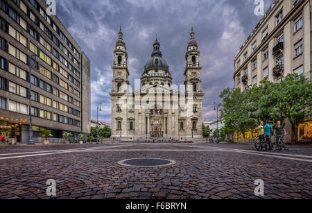 View of St. Stephen's Basilica, Budapest, Hungary Stock Photo