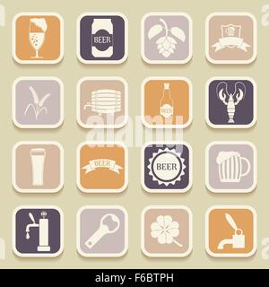 Beer universal icons for web and mobile applications. Vector illustration Stock Vector