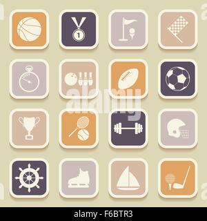 Sports universal icons for web and mobile applications. Vector Illustration Stock Vector