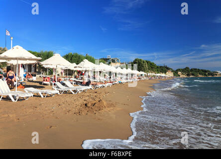 Lee Beach at Pefkos (Pefki), Rhodes, Greece. Stock Photo