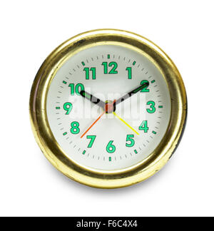 Round mechanical watch insulated on white background Stock Photo