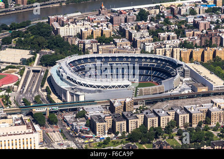 Yankee Stadium from above Stock Photo