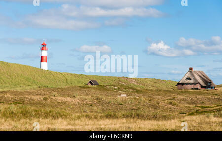 Lighthouse at Sylt in Germany Stock Photo