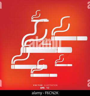 Smoking sign. cigarette icon. Stock Vector