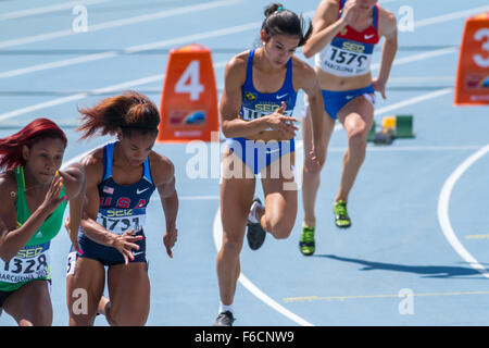 Dezerea Bryant of  USA,200m, IAAF World Junior Athletics Championships 2012 in Barcelona,Spain Stock Photo