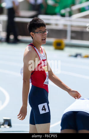 Takahiro Matsumoto of Japan,400m,IAAF,20th World Junior Athletics Championships, 2012 in Barcelona, Spain Stock Photo