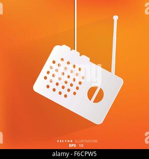 Radio web icon Stock Vector