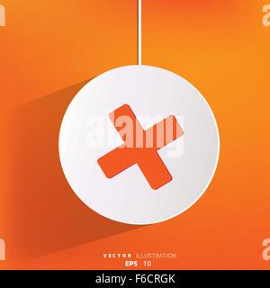Delete web icon Stock Vector