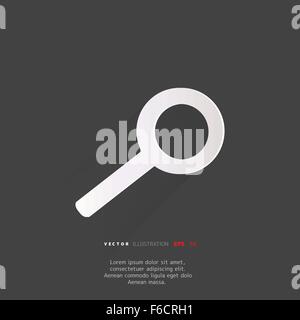 search web icon,flat design Stock Vector