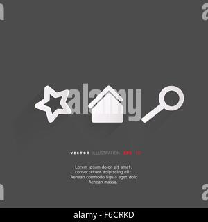 Background with internet page icons Stock Vector