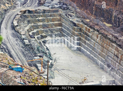 Stone quarry in Finland. Stock Photo