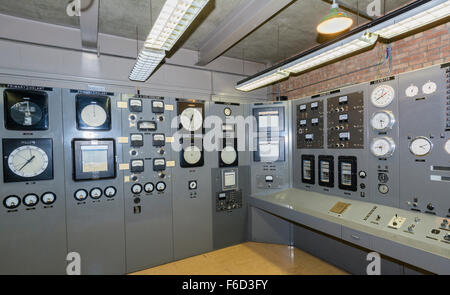 Idaho, Experimental  Breeder Reactor No. 1 (EBR-1), world's first nuclear power plant, operated 1951-1964, Control Room Stock Photo