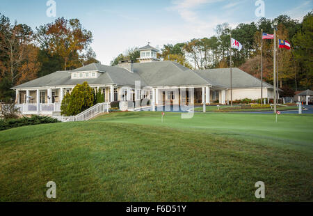 Clubhouse at Atlanta Evergreen Lakeside Resort's Stone Mountain Golf Club. (USA) Stock Photo