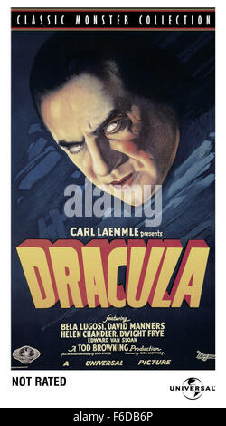 RELEASED: Feb 12, 1931 - Original Film Title: Dracula. PICTURED ...