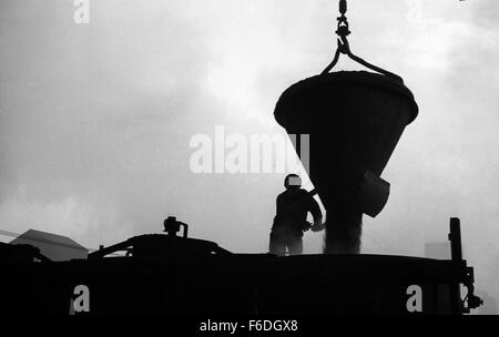 Old coke making plant circa 1974 Stock Photo