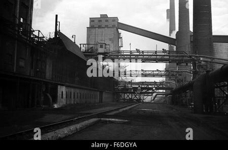 Old coke making plant circa 1974 Stock Photo