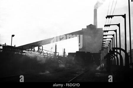 Old coke making plant circa 1974 Stock Photo