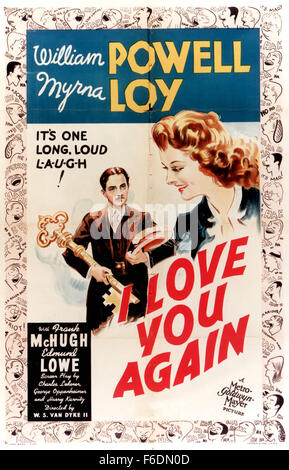 RELEASED: Aug 09, 1940 - Original Film Title: I Love You Again. Stock Photo