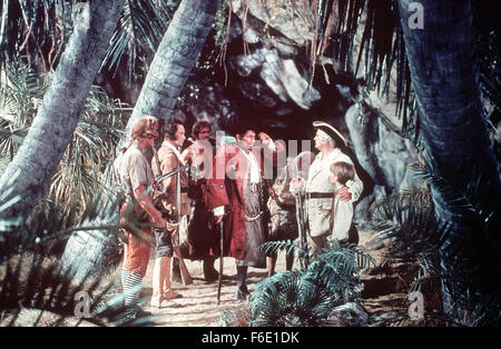 RELEASED: Jul 19, 1950 - Original Film Title: Treasure Island. PICTURED: ROBERT NEWTON as Long John Silver. Stock Photo