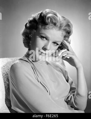 RELEASE DATE: October 12, 1951. MOVIE TITLE: Bannerline. STUDIO: Metro-Goldwyn-Mayer (MGM). PLOT: . PICTURED: SALLY FORREST as Richie Loomis. Stock Photo