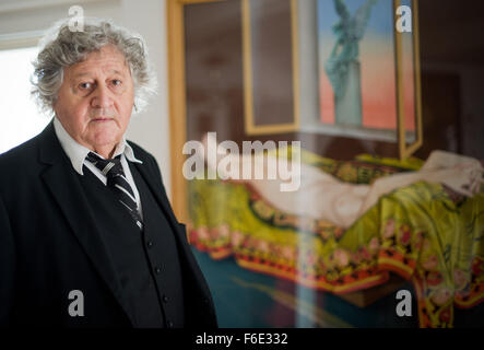 Hannover, Germany. 13th Nov, 2015. The artist Bruno Bruni poses during ...