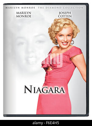 Jan 21, 1953; Los Angeles, CA, USA; Key art for the 20th Century Fox thriller, 'Niagara,' starring MARILYN MONROE as Rose Loomis. Directed by Henry Hathaway. Stock Photo