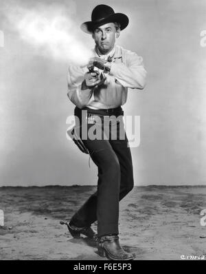 RELEASE DATE: July 19, 1957. MOVIE TITLE: Gun Glory. STUDIO: Metro-Goldwyn-Mayer (MGM). PLOT: . PICTURED: STEWART GRANGER as Tom Earley. Stock Photo