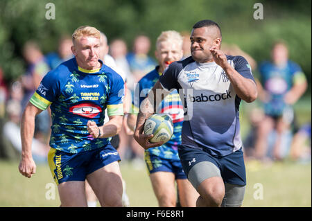 Royal Navy player in action. Stock Photo