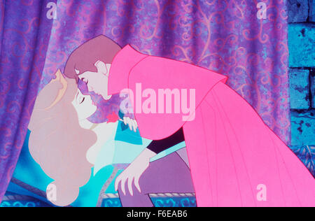 Jun 12, 1959; Burbank, CA, USA; Image from the classic animated tale 'Sleeping Beauty' with characters BRIAR ROSE/PRINCESS AURORA and PRINCE PHILLIP. Stock Photo