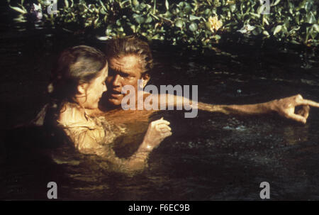 RELEASED: Oct 1, 1959 - Original Film Title: Tarzan the Ape Man. PICTURED: DENNY MILLER, JOANNA BARNES. Stock Photo