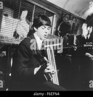 Jul 12, 1964; London, UK; Musician PAUL MCCARTNEY as Paul in 'A Hard Day's Night'. Directed by Richard Lester. Stock Photo