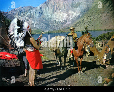 RELEASE DATE: Nov 01, 1962. MOVIE TITLE: How the West Was Won. STUDIO: MGM. PLOT: The fifty years of American westward expansion between the 1830s and 1880s are viewed through the experiences of the Prescott and Rawlings families, as they migrate by the Erie Canal, continue over the prairies from St. Louis during the California gold rush, suffer through the Civil War, and finally help build the railroads on the plains and bring law and justice to the frontier. Along the way they meet mountain men, journey by wagon train, deal with Native Americans, and face outlaws in the southwest. PICTURED: Stock Photo