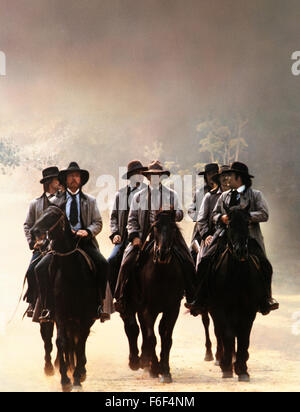 RELEASE DATE: May 16, 1980   MOVIE TITLE: The Long Riders   STUDIO: MGM   DIRECTOR: Walter Hill  PLOT: The origins, exploits and the ultimate fate of the Jesse James gang is told in a sympathetic portrayal of the bank robbers made up of brothers who begin their legendary bank raids because of of revenge   PICTURED: Scene of the film   (Credit Image: c MGM/Entertainment Pictures) Stock Photo