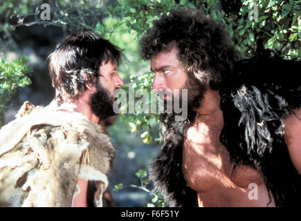 RELEASE DATE: April 17, 1981  MOVIE TITLE: Caveman  STUDIO: United Artists  DIRECTOR: Carl Gottlieb  PLOT: A caveman seeks revenge on a much larger competitor for the hand of a beautiful cavewoman  PICTURED: RINGO STARR stars as Atouk and JOHN MATUSZAK as Tonda   (Credit Image: c United Artists/Entertainment Pictures) Stock Photo