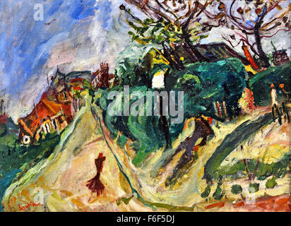 Paysage avec personnage - Landscape with figure 1918 Stock Photo