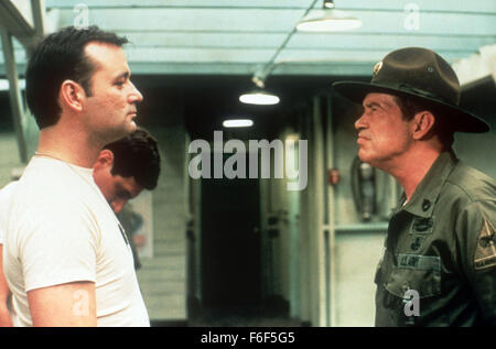 RELEASE DATE: June 26, 1981   MOVIE TITLE: Stripes   STUDIO: Columbia Pictures Corporation   DIRECTOR: Ivan Reitman  PLOT: Two friends who are dissatisfied with their jobs decide to join the army for a bit of fun   PICTURED: BILL MURRAY as John Winger and WARREN OATES as Sgt. Hulka  (Credit Image: c Columbia Pictures Corporation/Entertainment Pictures) Stock Photo