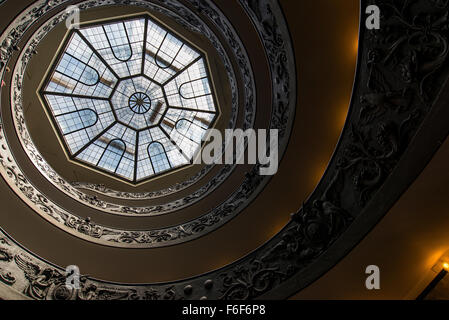 Spiral staircase in the Vatican Museum, Rome Italy