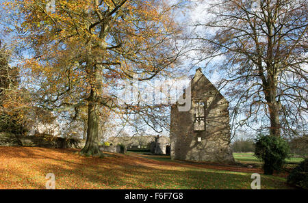 Minster Lovell Hall ruins in autumn. Oxfordshire, England. Stock Photo