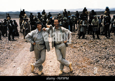 RELEASE DATE: December 6, 1985   MOVIE TITLE: Spies Like Us   DIRECTOR: John Landis  STUDIO: AAR Films   PLOT: Two bumbling government employees think they are U.S. spies, only to discover that they are actually decoys for Nuclear War   PICTURED: DAN AYKROYD as Austin Millbarge and CHEVY CHASE as Emmett Fitz-Hume  (Credit Image: c AAR Films/Entertainment Pictures) Stock Photo