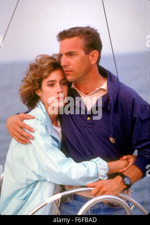 Aug 14, 1987; Hollywood, CA, USA; Actor KEVIN COSTNER stars as Lt. Cmdr. Tom Farrell and SEAN YOUNG as Susan Atwell in the Orion Pictures Corp. thriller, 'No Way Out.' Directed by Roger Donaldson. Stock Photo