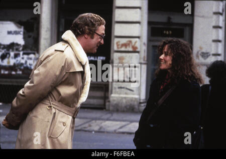 Feb 07, 1986; New York, NY, USA; Actor MICHAEL CAINE stars as Elliot and BARBARA HERSHEY as Lee in the Orion Pictures romantic comedy, 'Hannah and Her Sisters.' Written and directed by Woody Allen. Stock Photo