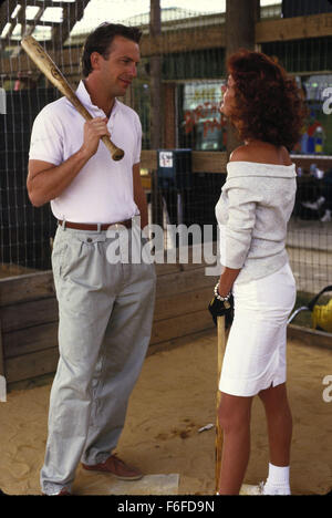 Jun 01, 1988; Hollywood, CA, USA; Image from director Ron Shelton's comedy drama 'Bull Durham' starring KEVIN COSTNER as Crash Davis and SUSAN SARANDON as Annie Savoy. Release date: June 15, 1988. Stock Photo