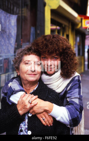 RELEASE DATE: Aug 24, 1988. MOVIE TITLE: Crossing Delancey. STUDIO: Guardian Television Network. PLOT: Isabelle's life revolves around the New York bookshop she works in and the intellectual friends of both sexes she meets there. Her grandmother remains less than impressed and decides to hire a good old-fashioned Jewish matchmaker to help Isabelle's love-life along. Enter pickle-maker Sam who immediately takes to Isabelle. She however is irritated by the whole business, at least to start with. PICTURED: AMY IRVING as Isabelle Grossman. Stock Photo