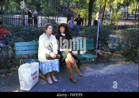 RELEASE DATE: Aug 24, 1988. MOVIE TITLE: Crossing Delancey. STUDIO: Guardian Television Network. PLOT: Isabelle's life revolves around the New York bookshop she works in and the intellectual friends of both sexes she meets there. Her grandmother remains less than impressed and decides to hire a good old-fashioned Jewish matchmaker to help Isabelle's love-life along. Enter pickle-maker Sam who immediately takes to Isabelle. She however is irritated by the whole business, at least to start with. PICTURED: AMY IRVING as Isabelle Grossman. Stock Photo