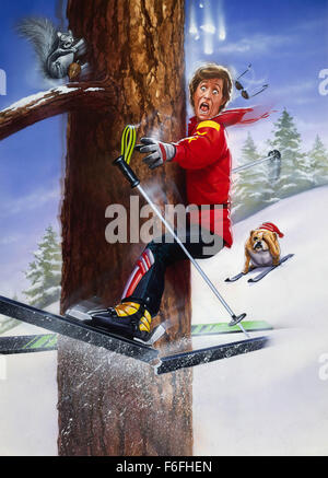 Jan 12, 1990; Park City, UT, USA; Pictured:  A illustration from 'Ski Patrol,' a 1990 film directed by RICHARD CORRELL and starring RODGER ROSE as Jerry Cramer and YVETTE NIPAR as Ellen. Stock Photo