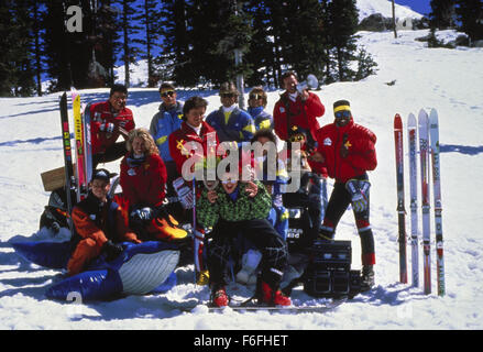 Jan 12, 1990; Park City, UT, USA; Pictured:  A scene from 'Ski Patrol,' a 1990 film directed by RICHARD CORRELL and starring RODGER ROSE as Jerry Cramer and YVETTE NIPAR as Ellen. Stock Photo