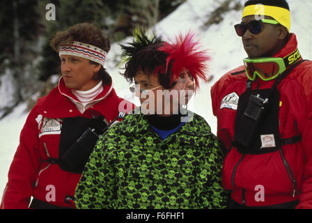 Jan 12, 1990; Park City, UT, USA; Pictured:  A scene from 'Ski Patrol,' a 1990 film directed by RICHARD CORRELL and starring RODGER ROSE as Jerry Cramer and YVETTE NIPAR as Ellen. Stock Photo